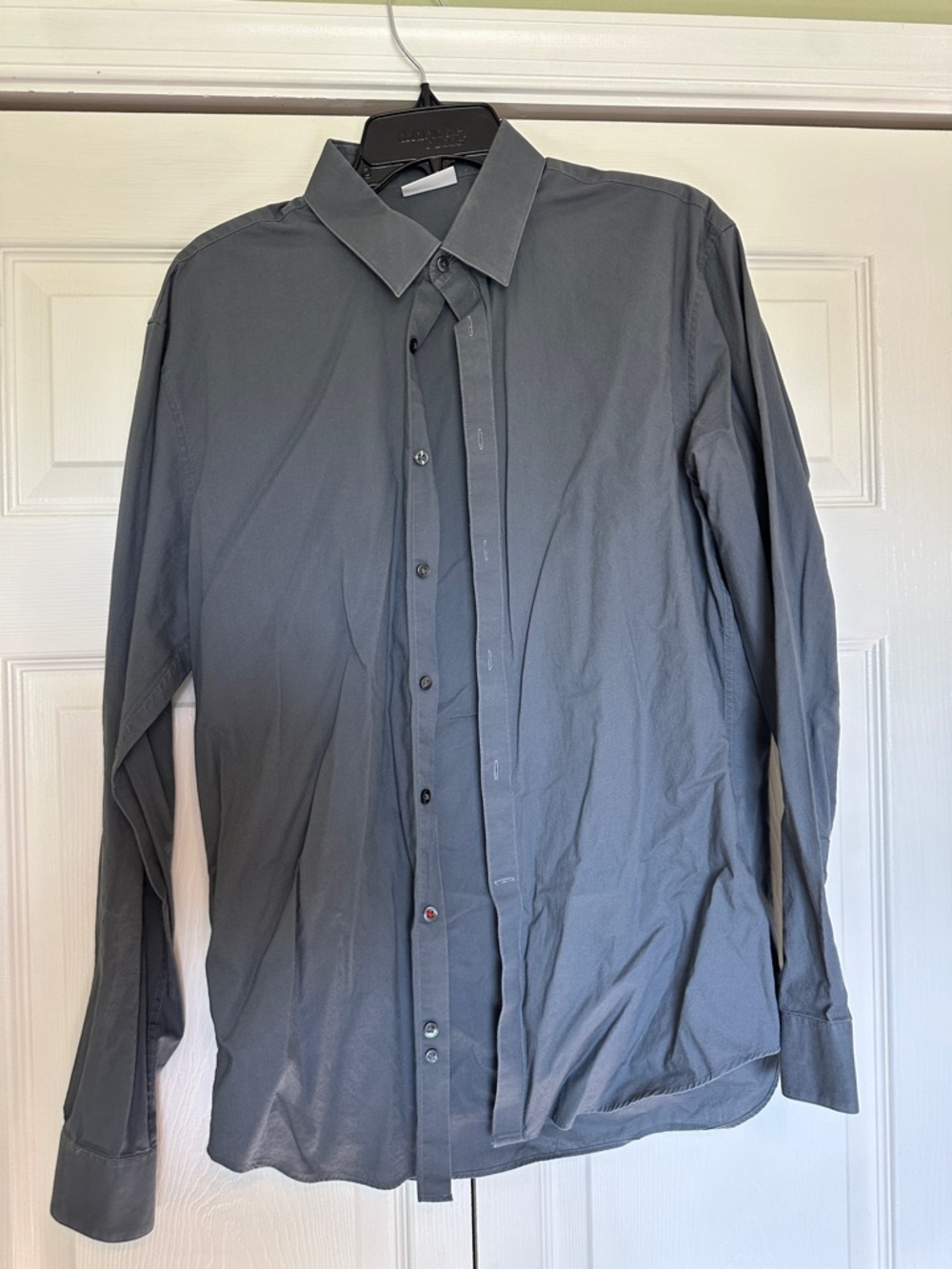 Calvin Klein Men's Long-Sleeve Dress Shirt - Slate Gray